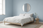Chambre bleu cobalt texturé