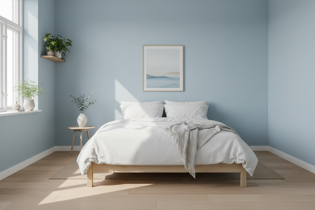 Chambre bleu cobalt