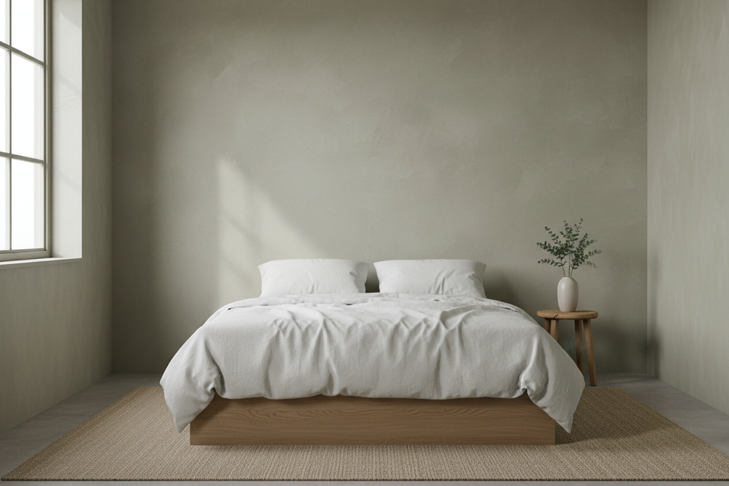 Chambre terre d'ombre naturelle texturé