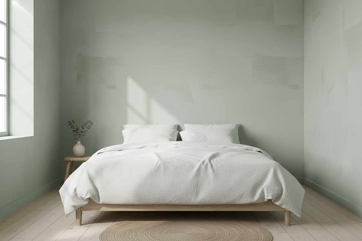 Chambre terre verte texturé